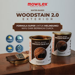 Mowilex Woodstain 2.0 Cat Kayu Exterior