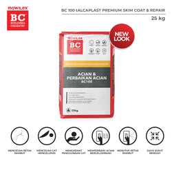 Mowilex BC 100 Alcaplast Premium Skimcoat & Repair Acian Dinding - MOWILEX