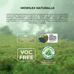 Mowilex Naturalle Cat Tembok Interior Biobased - 1 Ltr | 2.5 Ltr